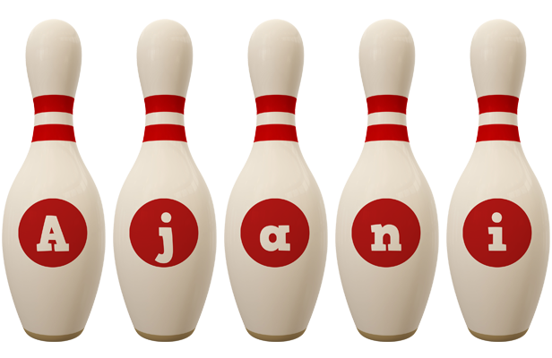 Ajani bowling-pin logo