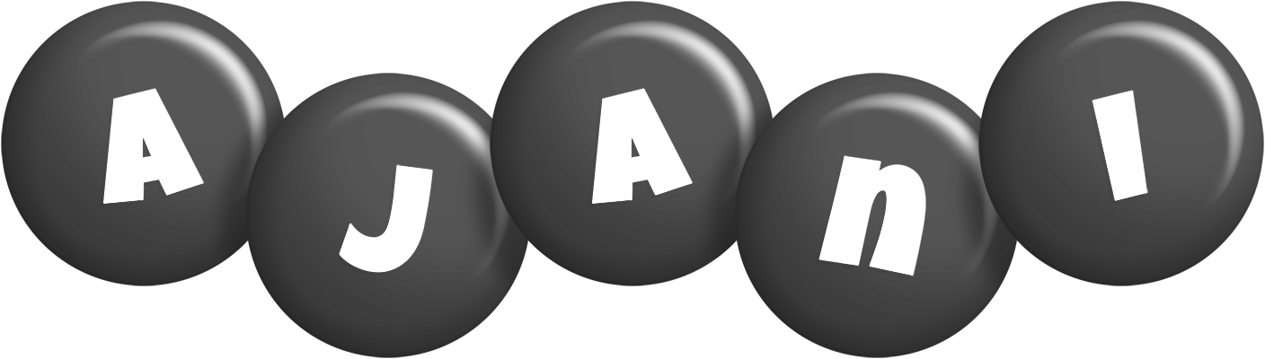 Ajani candy-black logo