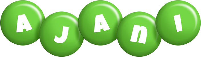 Ajani candy-green logo