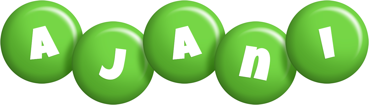 Ajani candy-green logo