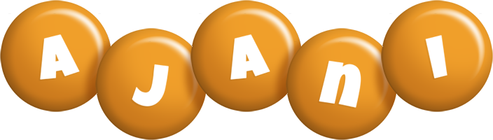 Ajani candy-orange logo