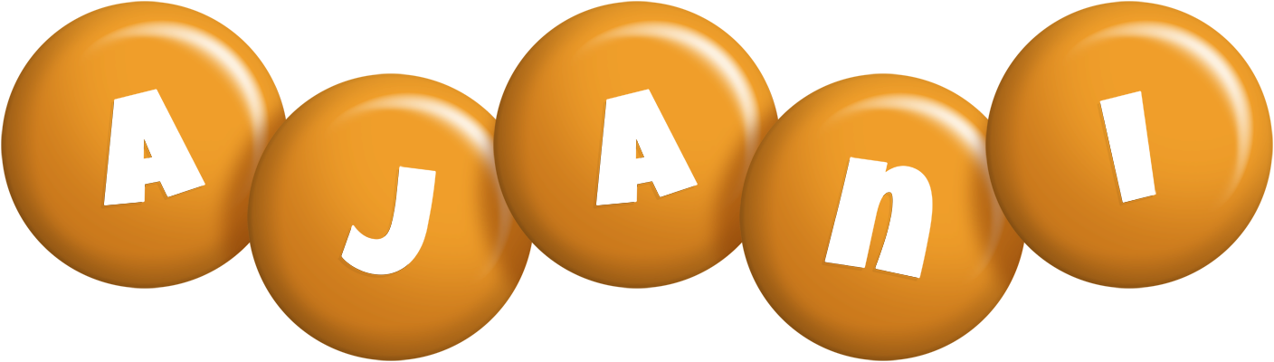 Ajani candy-orange logo