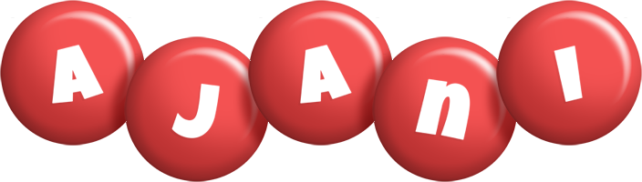 Ajani candy-red logo