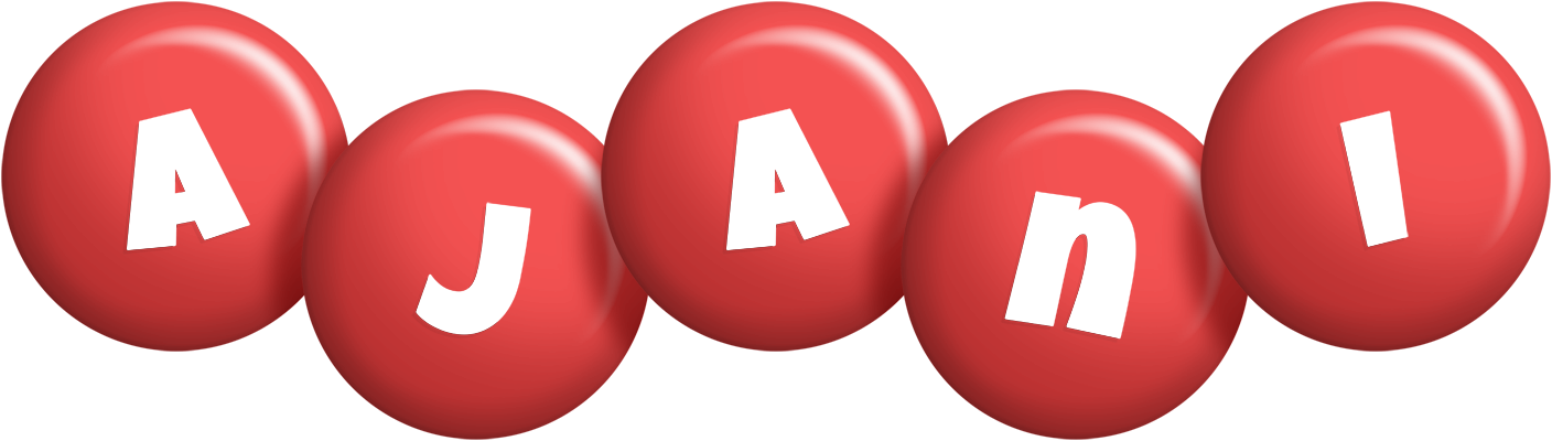 Ajani candy-red logo