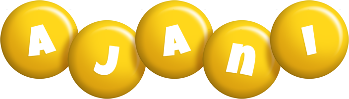 Ajani candy-yellow logo