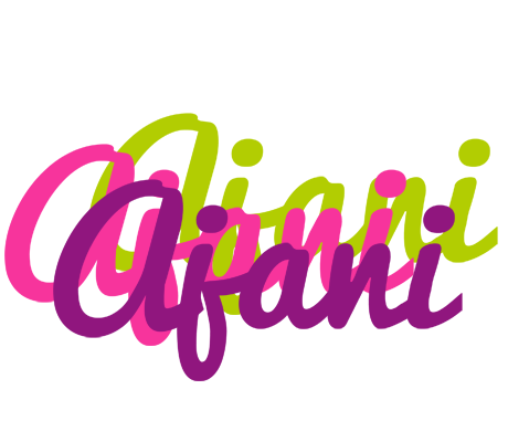 Ajani flowers logo