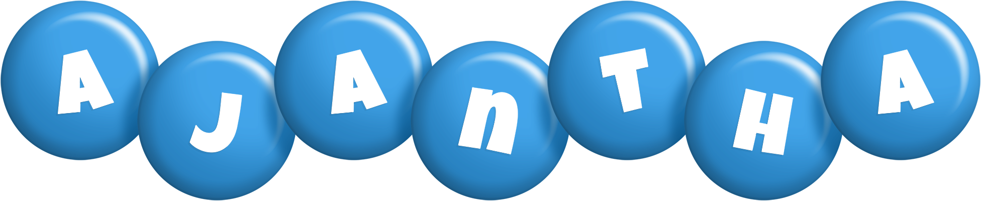Ajantha candy-blue logo