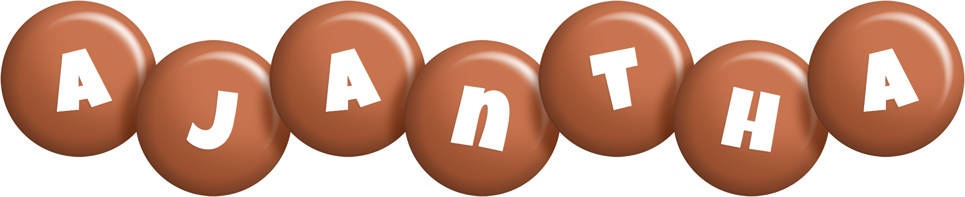 Ajantha candy-brown logo