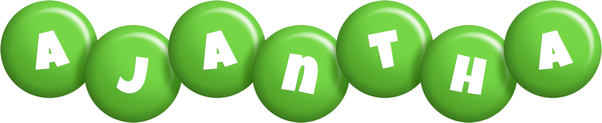 Ajantha candy-green logo