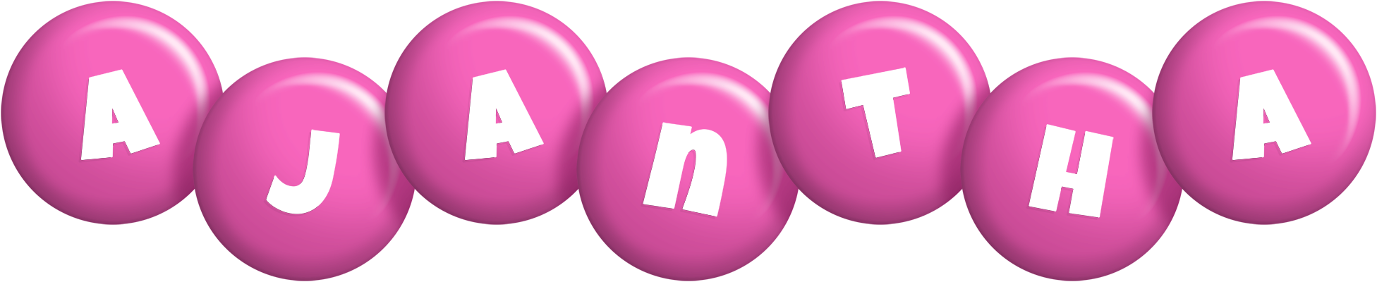 Ajantha candy-pink logo