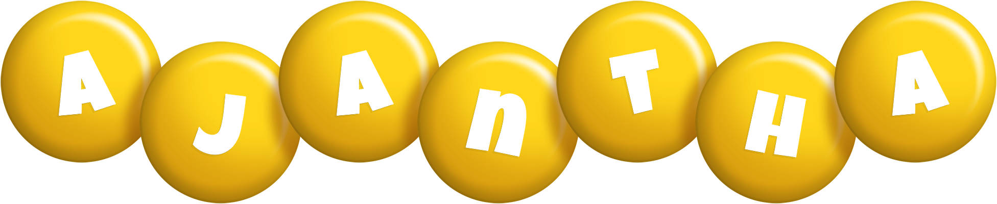 Ajantha candy-yellow logo