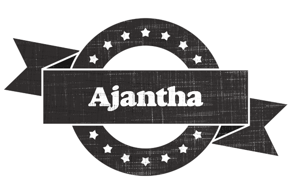 Ajantha grunge logo