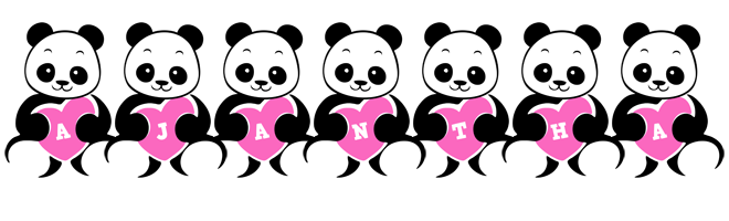 Ajantha love-panda logo