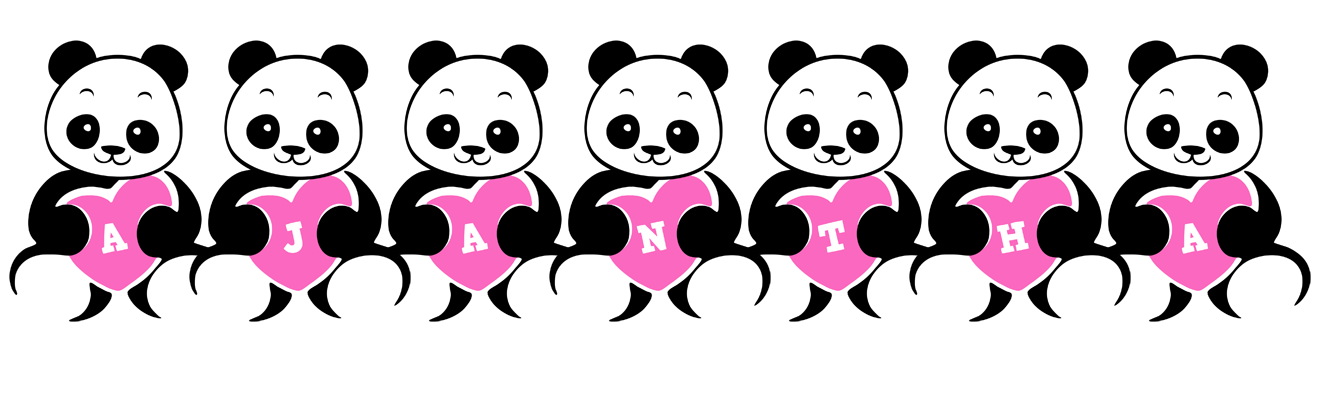 Ajantha love-panda logo