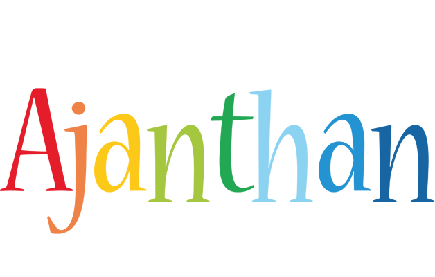 Ajanthan birthday logo