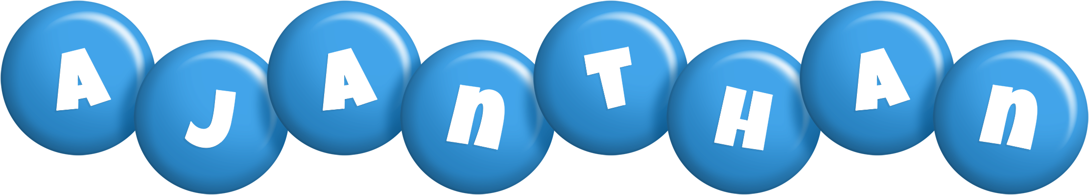 Ajanthan candy-blue logo