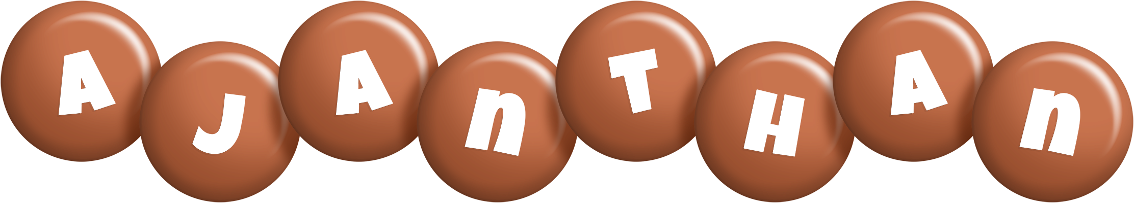 Ajanthan candy-brown logo