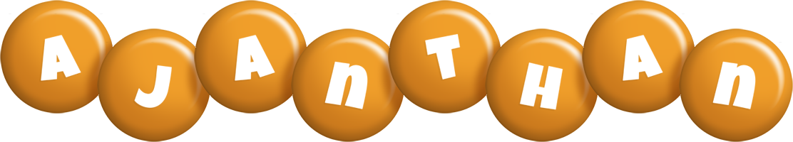 Ajanthan candy-orange logo