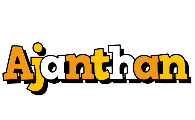 Ajanthan cartoon logo