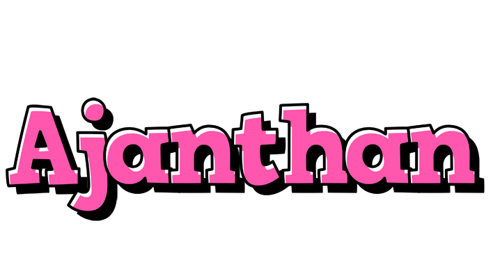 Ajanthan girlish logo