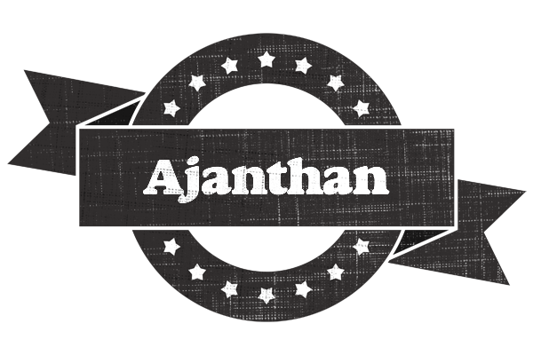 Ajanthan grunge logo