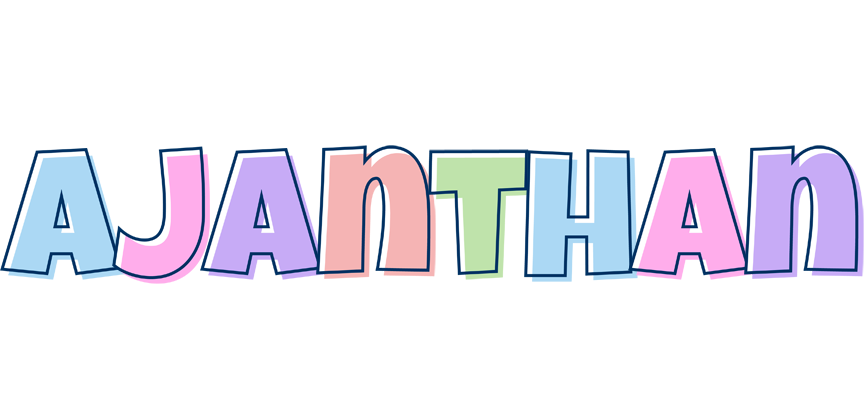 Ajanthan pastel logo