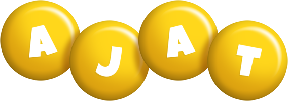 Ajat candy-yellow logo