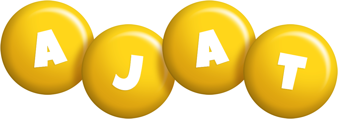 Ajat candy-yellow logo
