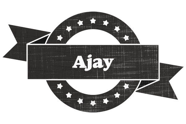 Ajay grunge logo