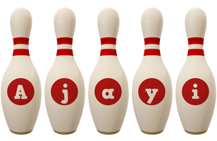 Ajayi bowling-pin logo