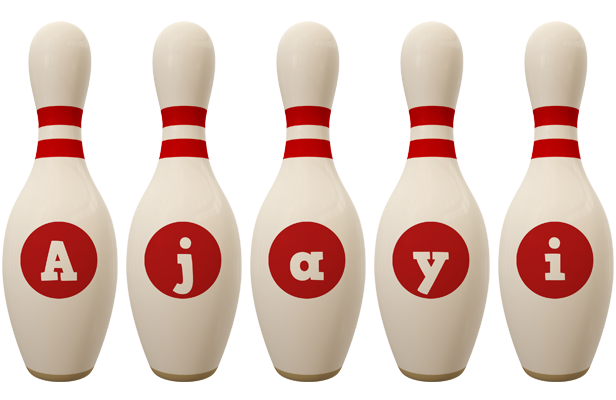 Ajayi bowling-pin logo