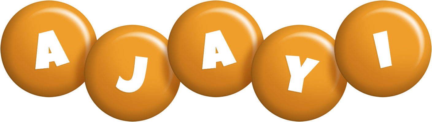 Ajayi candy-orange logo