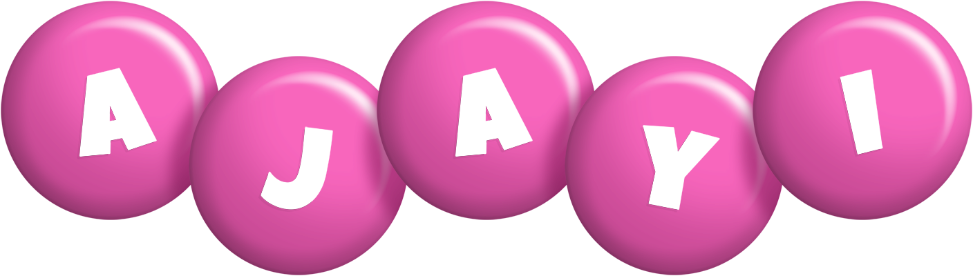 Ajayi candy-pink logo