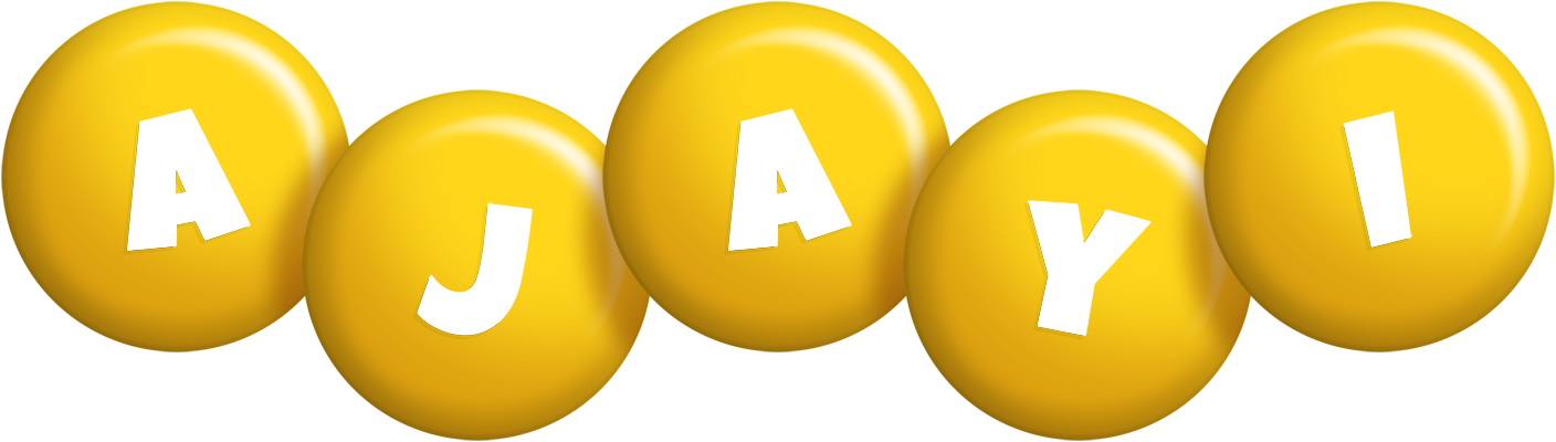 Ajayi candy-yellow logo