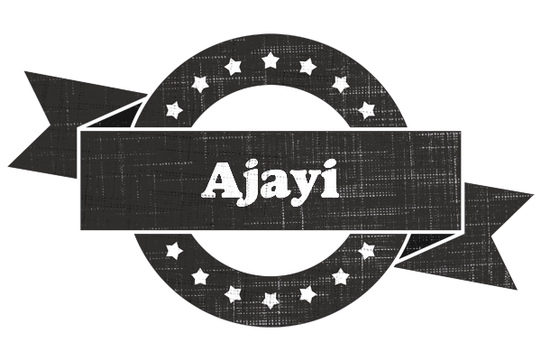 Ajayi grunge logo