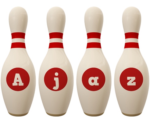 Ajaz bowling-pin logo