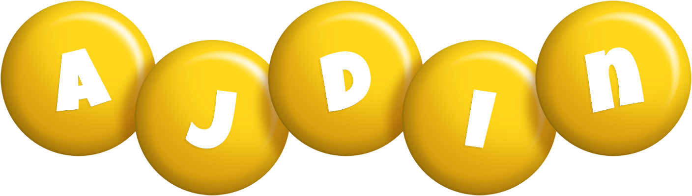 Ajdin candy-yellow logo