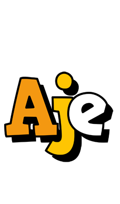 Aje cartoon logo