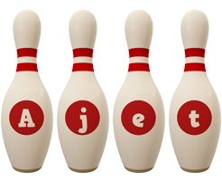 Ajet bowling-pin logo