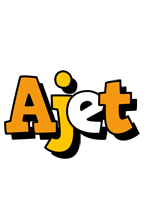 Ajet cartoon logo