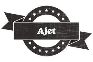 Ajet grunge logo