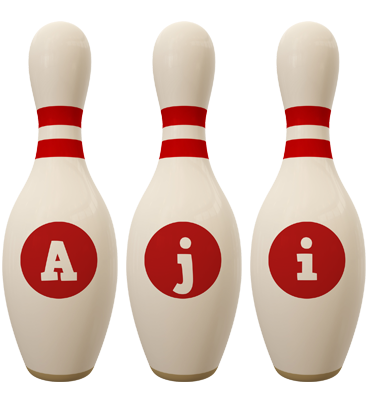 Aji bowling-pin logo