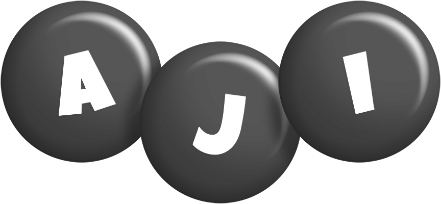 Aji candy-black logo