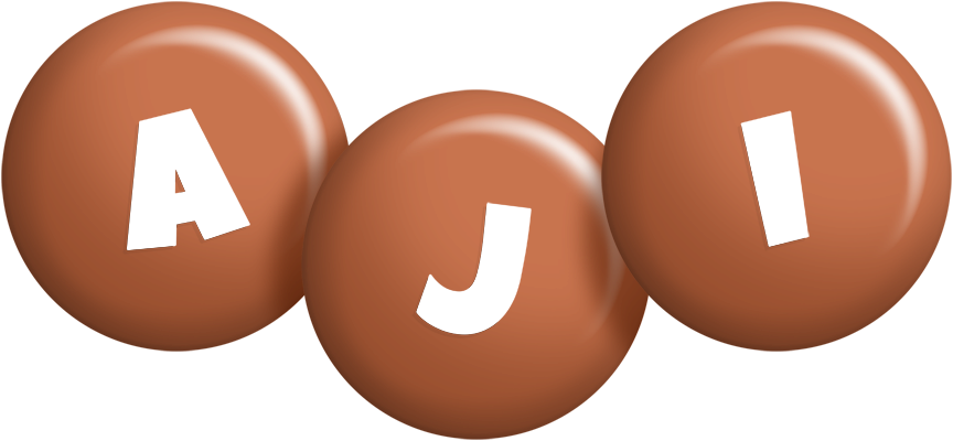 Aji candy-brown logo