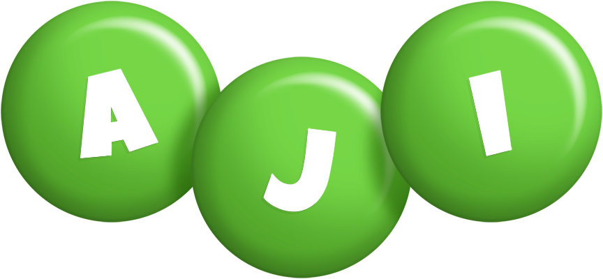 Aji candy-green logo