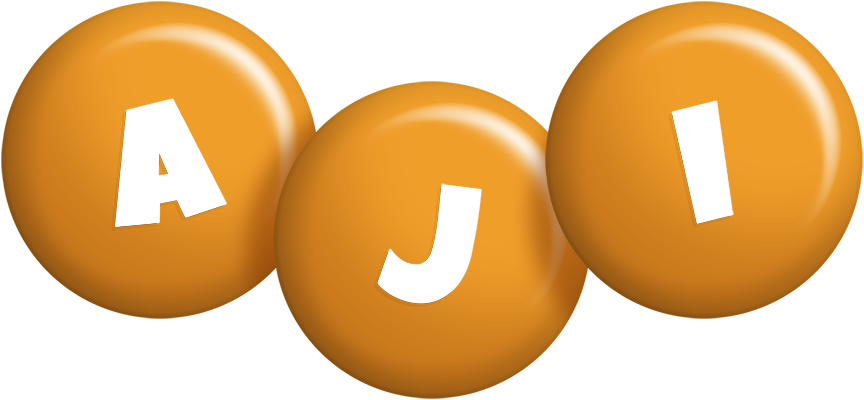 Aji candy-orange logo