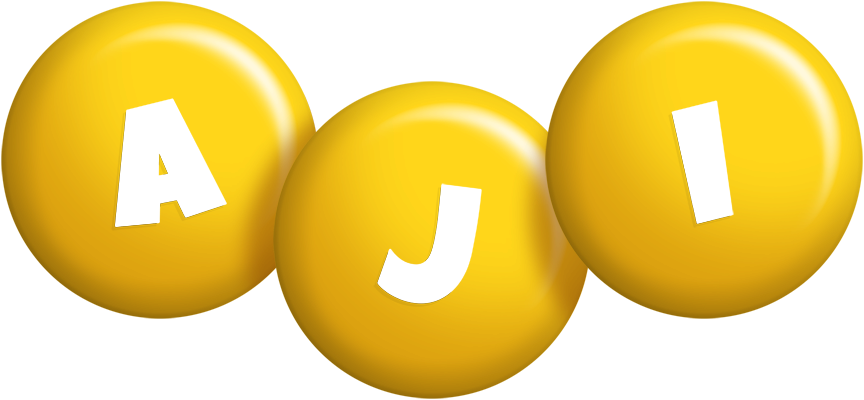 Aji candy-yellow logo