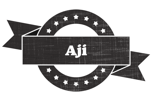 Aji grunge logo