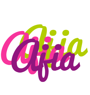 Ajia flowers logo