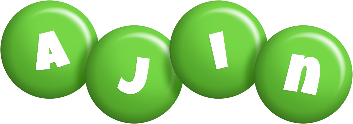 Ajin candy-green logo